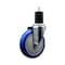 Service Caster 5'' Blue Poly Wheel Swivel 1-3/4'' Expanding Stem Caster SCC-EX20S514-PPUB-BLUE-134 - alternate 1